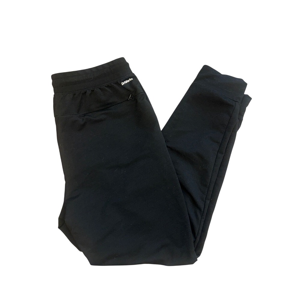 Everyday Black Jogger Pants Comfortable Track Joggers size medium dri works
